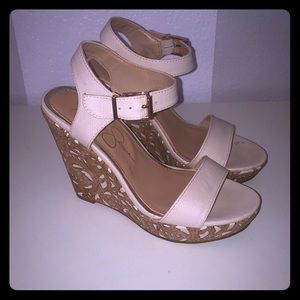 Jessica Simpson Nude Wedges